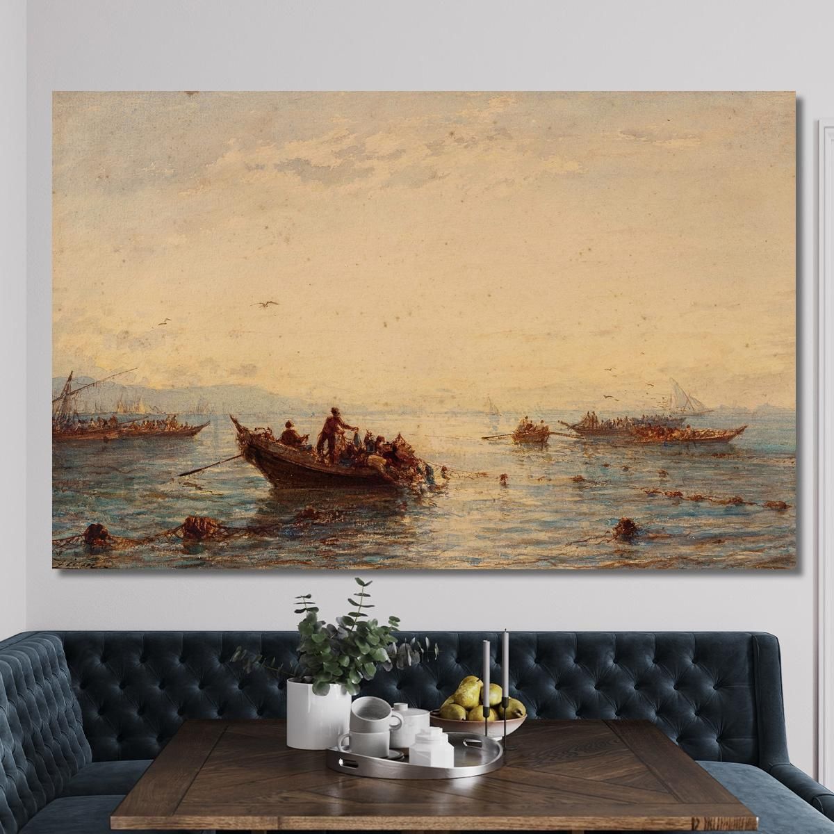 Sausset Tuna Fishing Félix Ziem fzm118 canvas print 