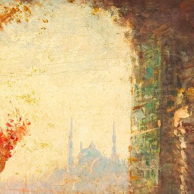 Seraglio In Constantinople The Dance Of The Almeh Félix Ziem fzm120 canvas print