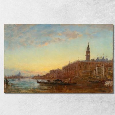 The Grand Canal In Venice Félix Ziem fzm123 canvas print 