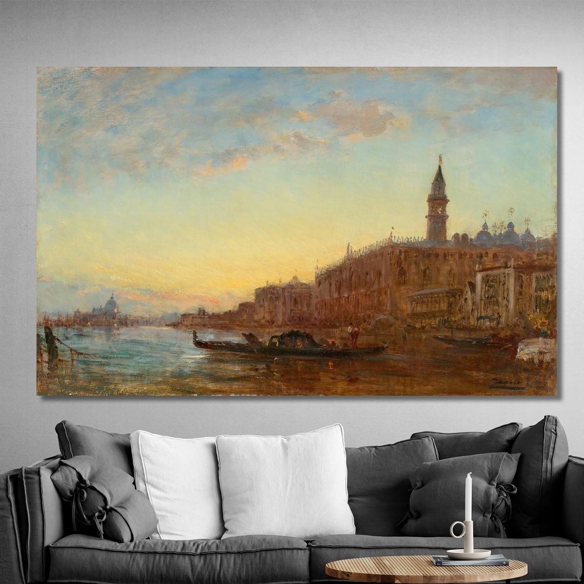 The Grand Canal In Venice Félix Ziem fzm123 canvas print 
