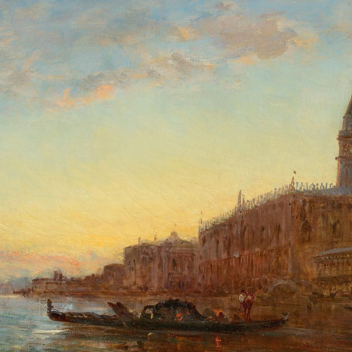 The Grand Canal In Venice Félix Ziem fzm123 canvas print