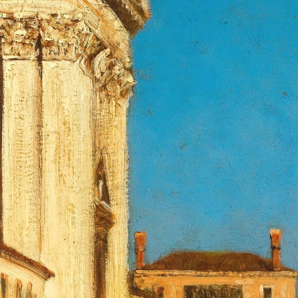 Venice Canale Della Giudecca Near The Church Of Santa Maria Del Rosario Félix Ziem fzm132 canvas print