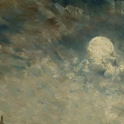 Venice And The Campanile By Moonlight Félix Ziem fzm139 canvas print
