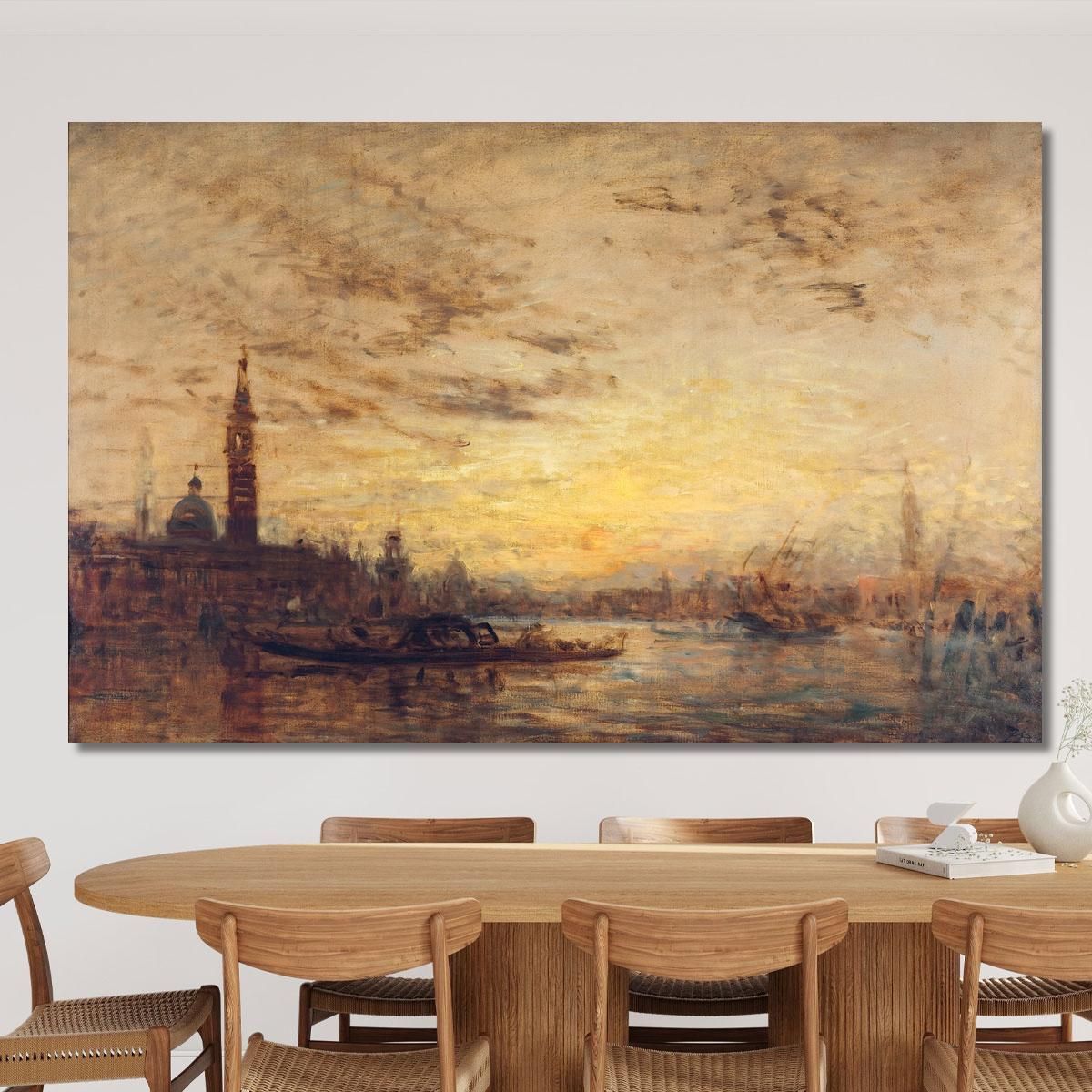 Venice La Giudecca At Dusk Félix Ziem fzm142 canvas print 