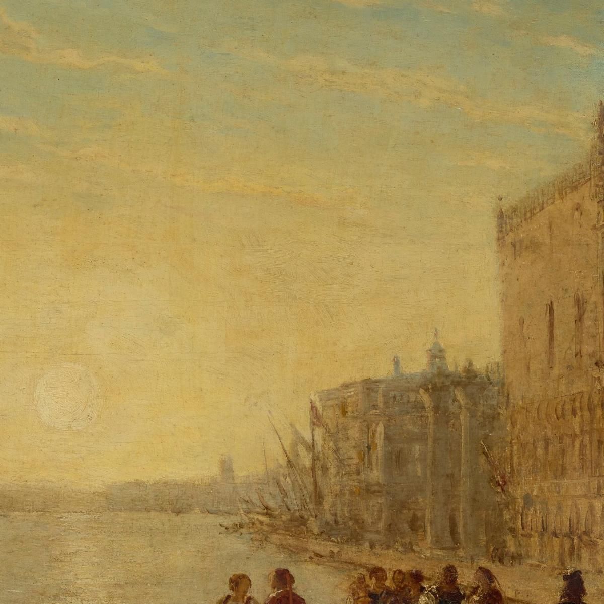 Venice Quai Des Esclavons Félix Ziem fzm151 canvas print