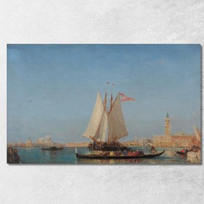 Venice The Entrance To The Grand Canal Félix Ziem fzm153 canvas print 