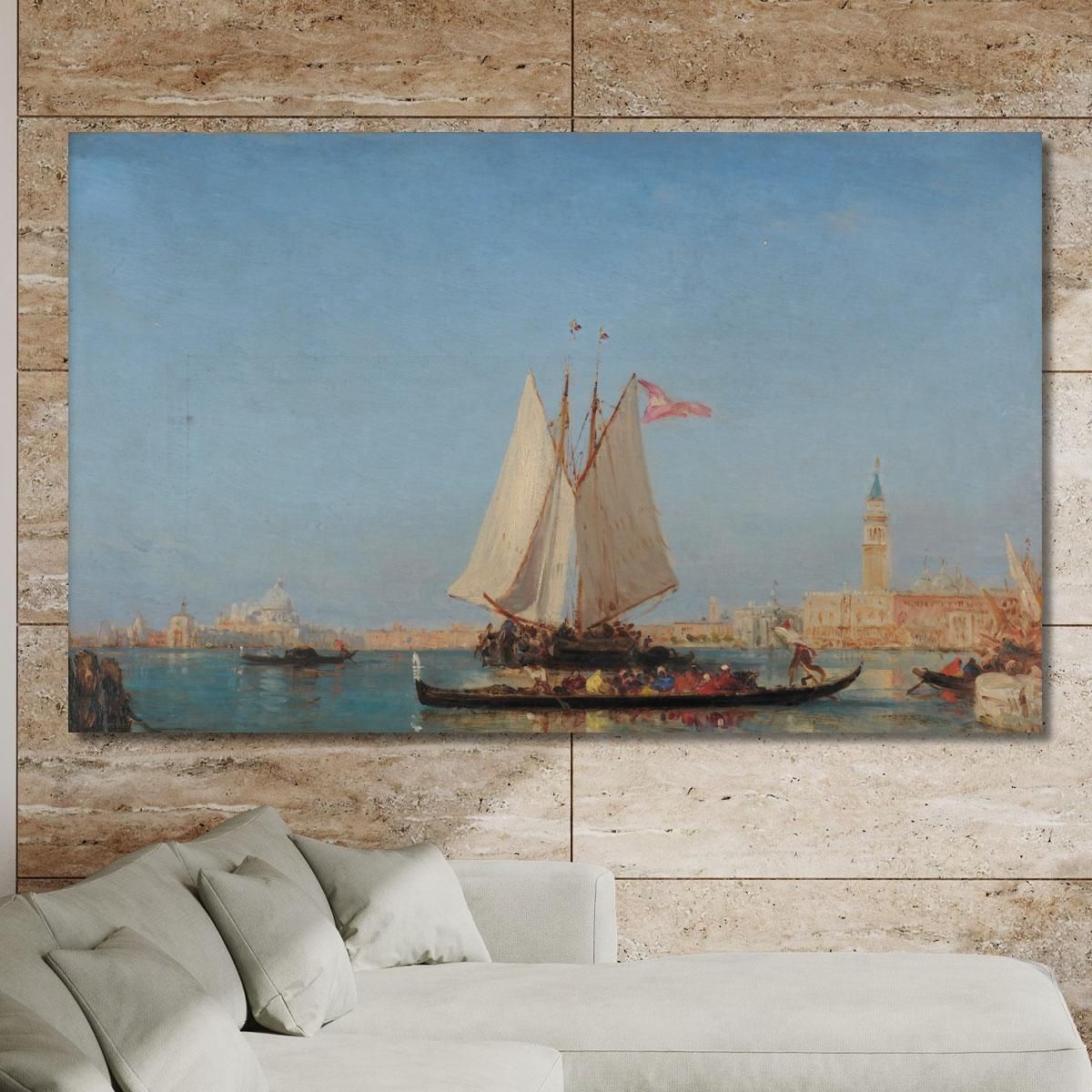 Venice The Entrance To The Grand Canal Félix Ziem fzm153 canvas print 