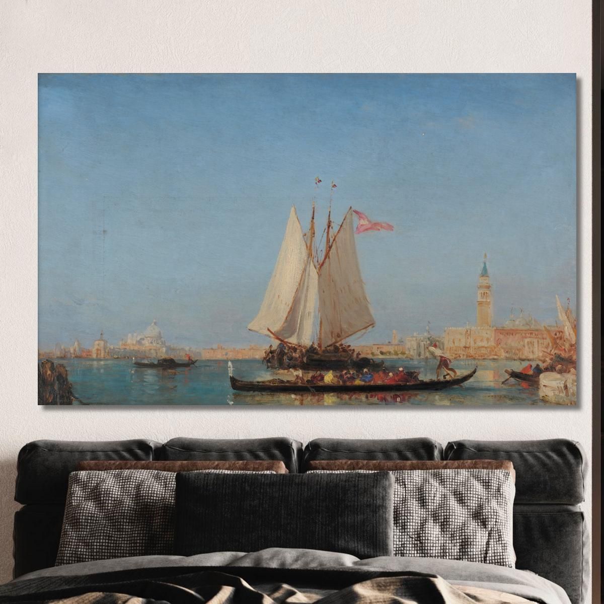 Venice The Entrance To The Grand Canal Félix Ziem fzm153 canvas print 