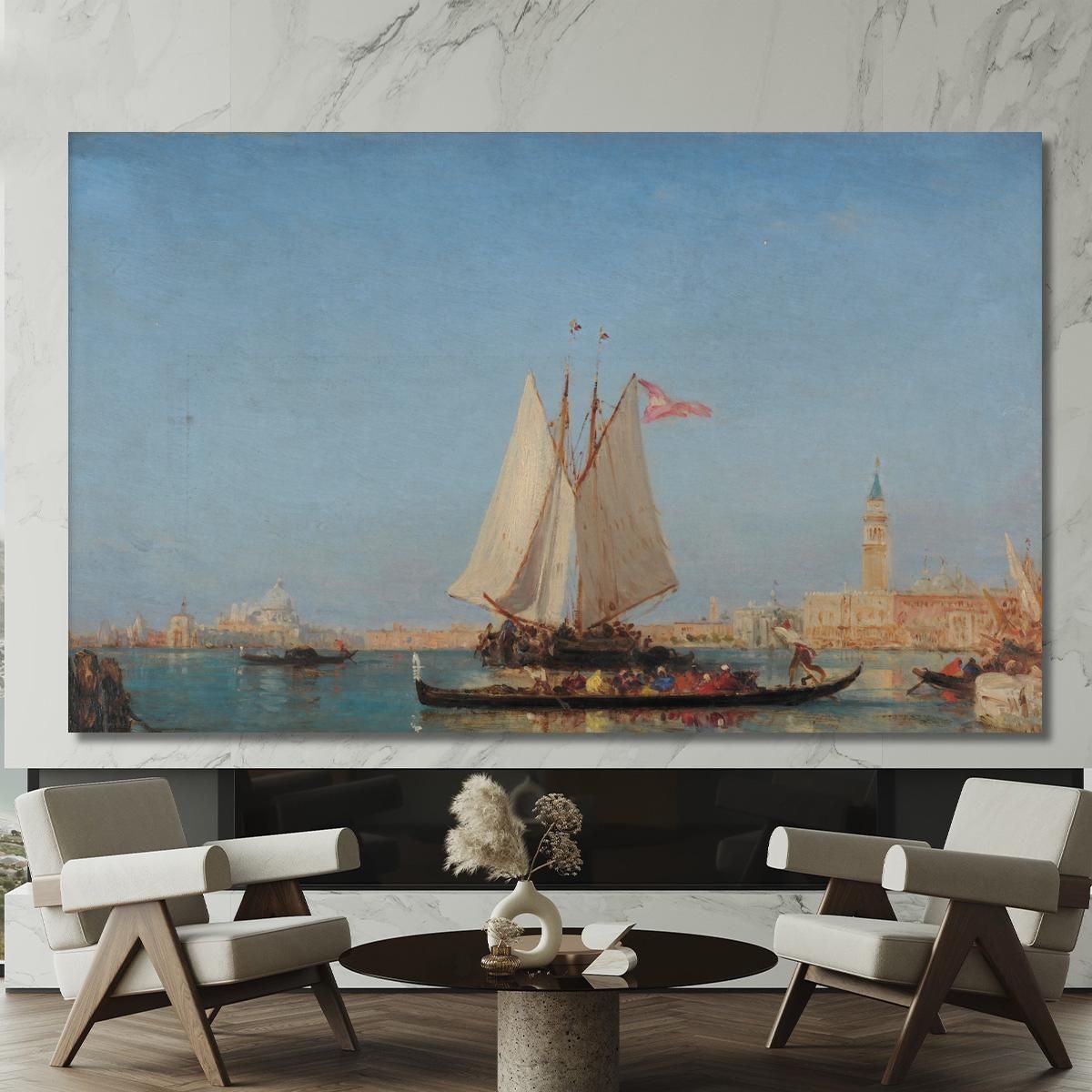 Venice The Entrance To The Grand Canal Félix Ziem fzm153 canvas print 
