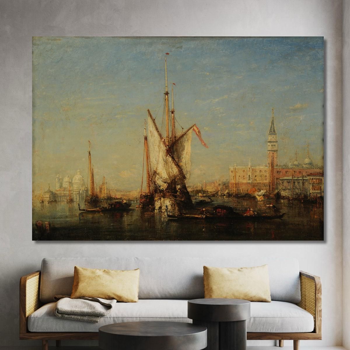 Venice View Of San Giorgio Félix Ziem fzm154 canvas print 