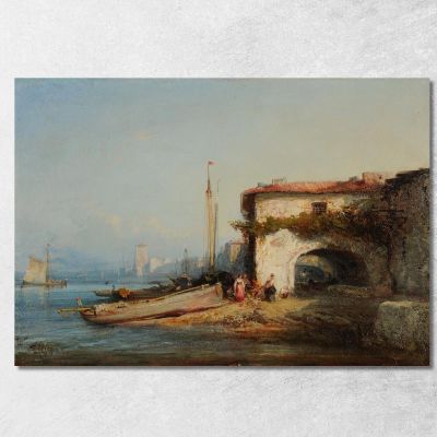 View Of Italy Félix Ziem fzm161 canvas print 