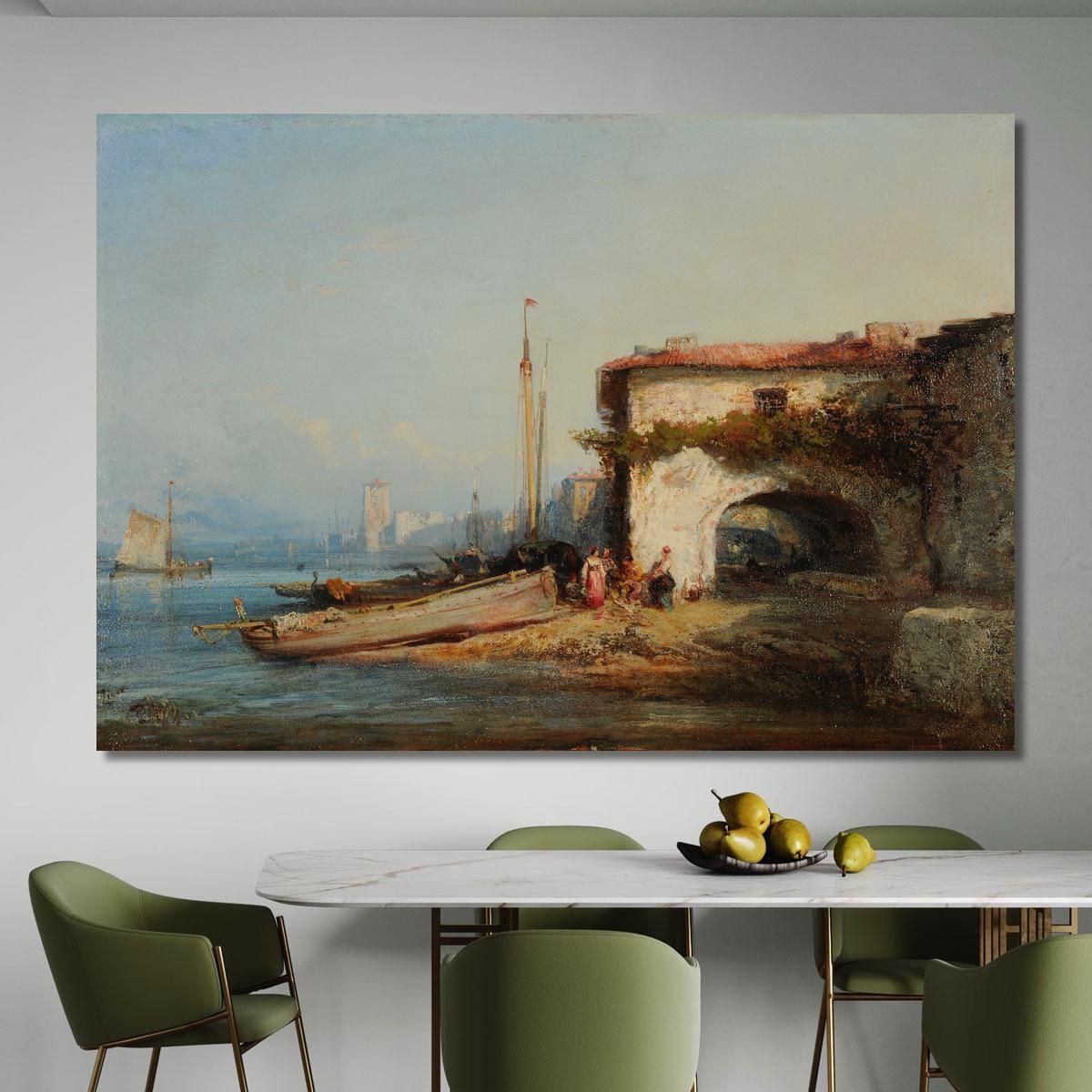 View Of Italy Félix Ziem fzm161 canvas print 