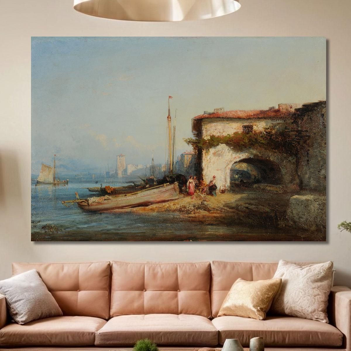 View Of Italy Félix Ziem fzm161 canvas print 