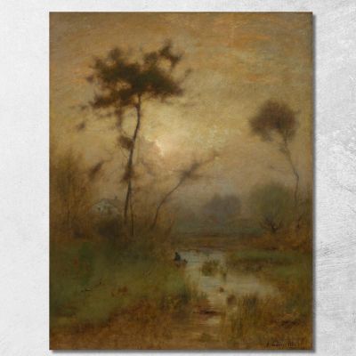 A Silver Morning George Inness gin2 canvas print 