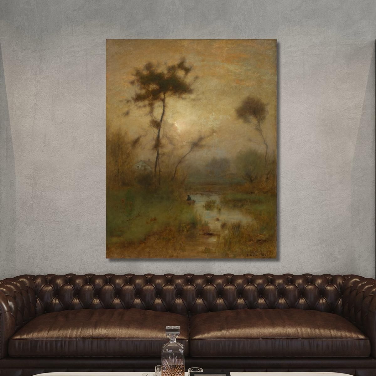 A Silver Morning George Inness gin2 canvas print 