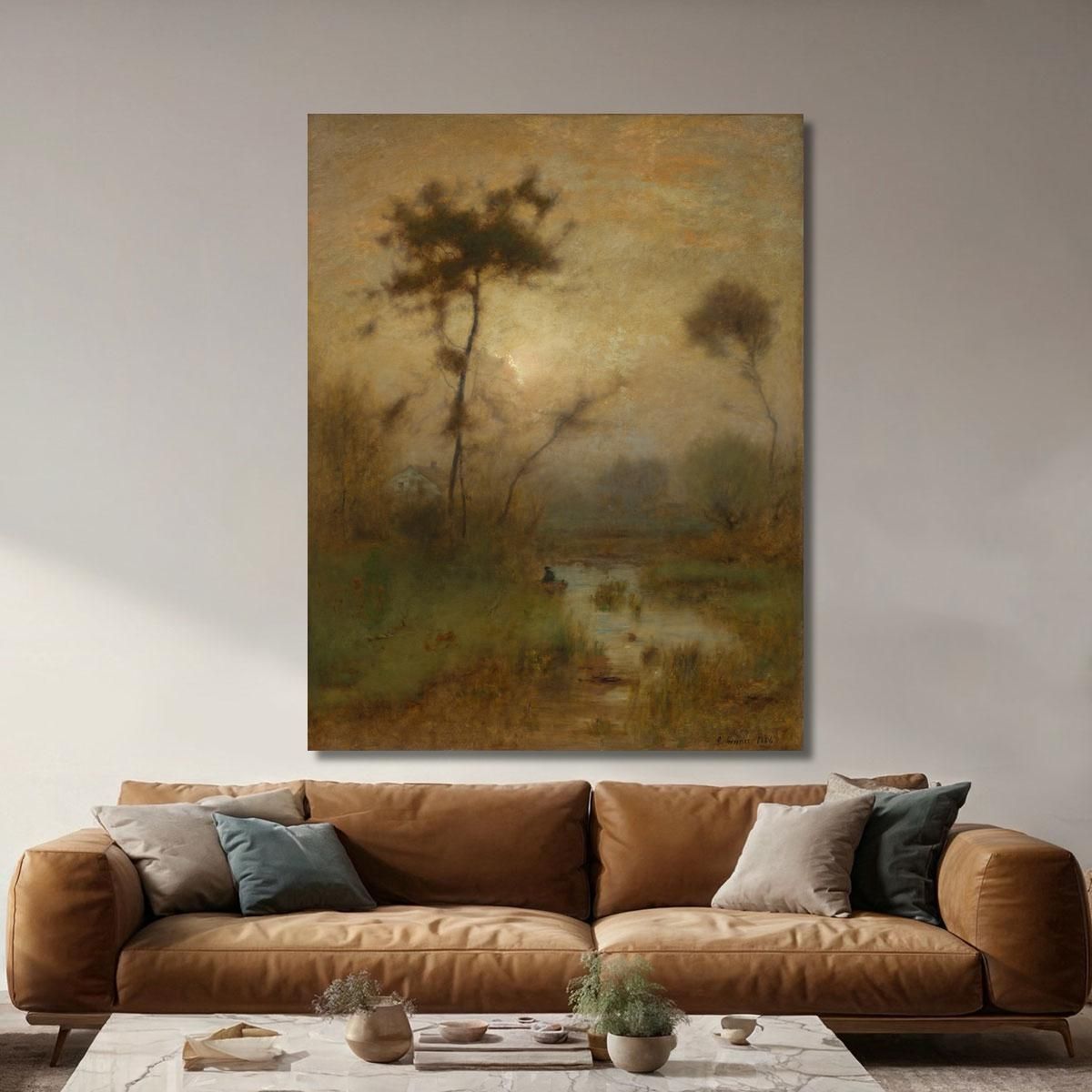 A Silver Morning George Inness gin2 canvas print 