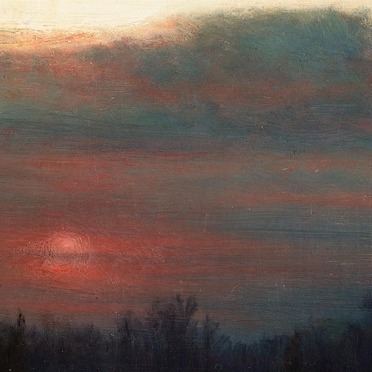 A Winter Sky George Inness gin3 canvas print