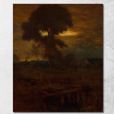 Afterglow George Inness gin7 canvas print 