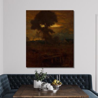 Afterglow George Inness gin7 canvas print 