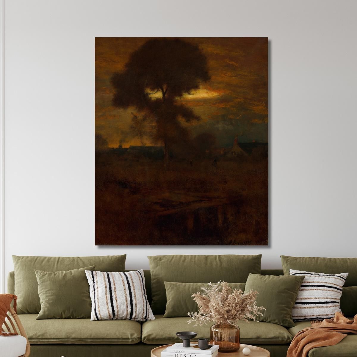 Afterglow George Inness gin7 canvas print 