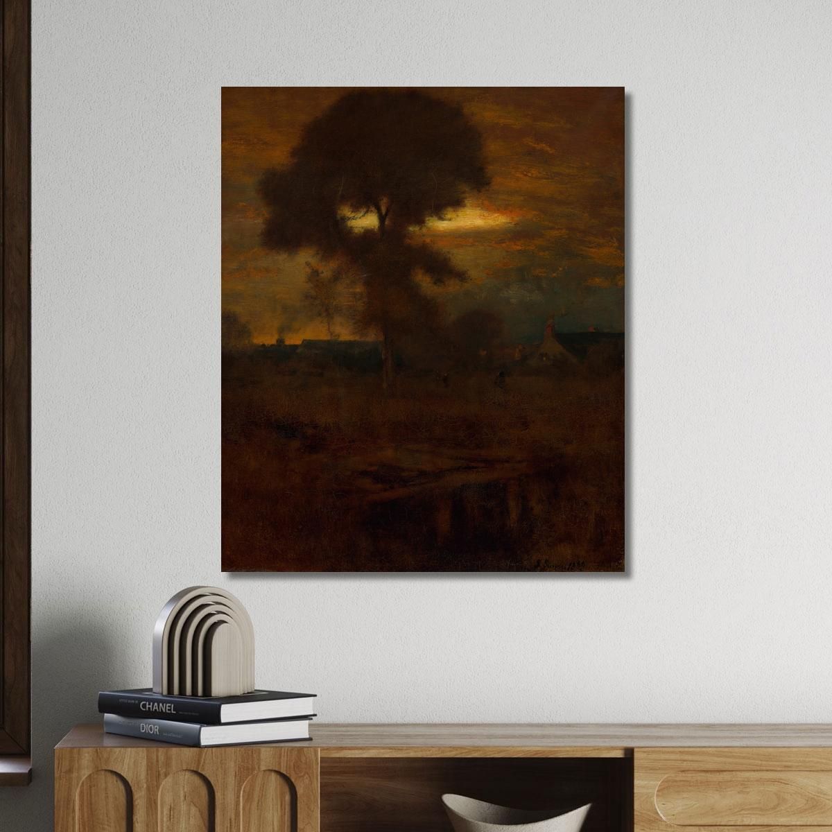 Afterglow George Inness gin7 canvas print 
