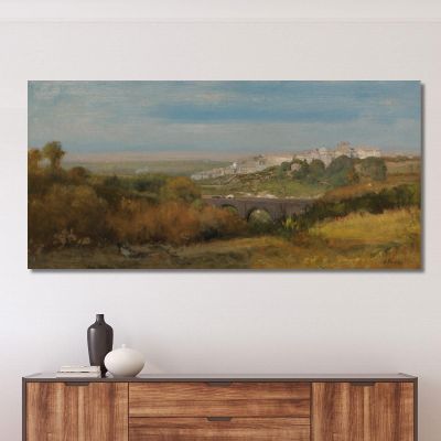 Albano Italy: The Roman Campagna George Inness gin8 canvas print 