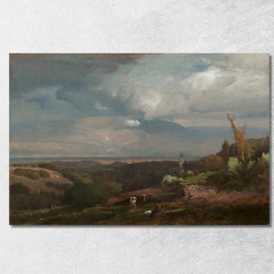 Approaching Storm From The Alban Hills George Inness gin9 canvas print 