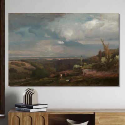 Approaching Storm From The Alban Hills George Inness gin9 canvas print 