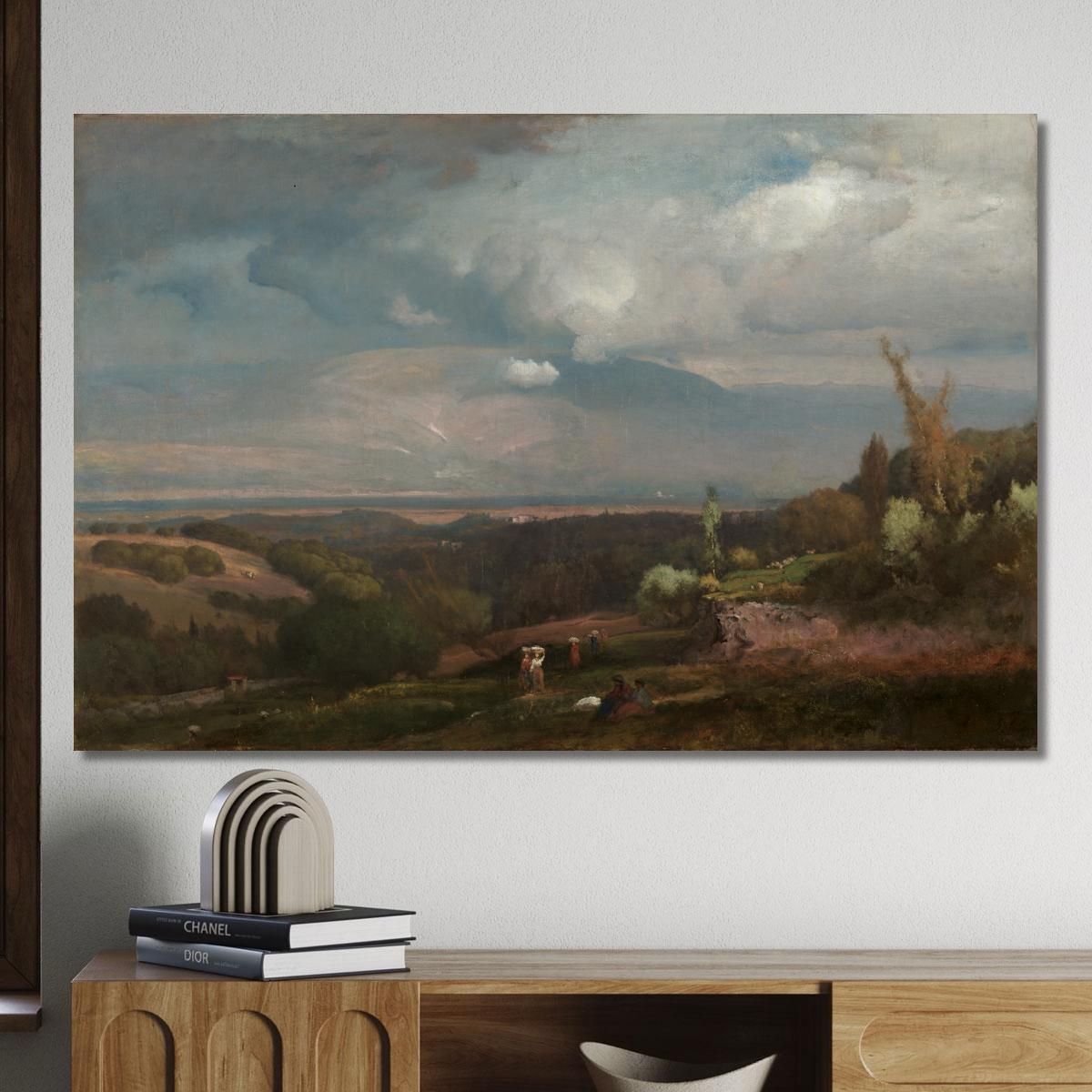 Approaching Storm From The Alban Hills George Inness gin9 canvas print 
