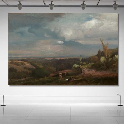 Approaching Storm From The Alban Hills George Inness gin9 canvas print 