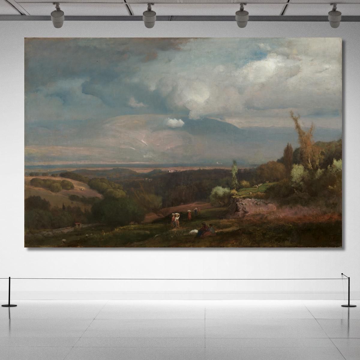 Approaching Storm From The Alban Hills George Inness gin9 canvas print 