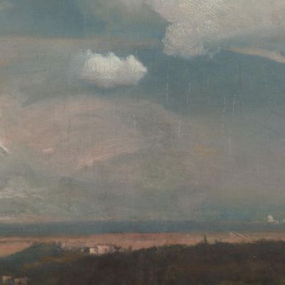 Approaching Storm From The Alban Hills George Inness gin9 canvas print