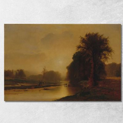 Autumn Meadows George Inness gin10 canvas print 