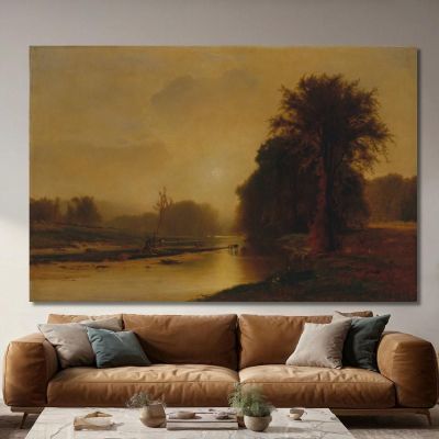 Autumn Meadows George Inness gin10 canvas print 