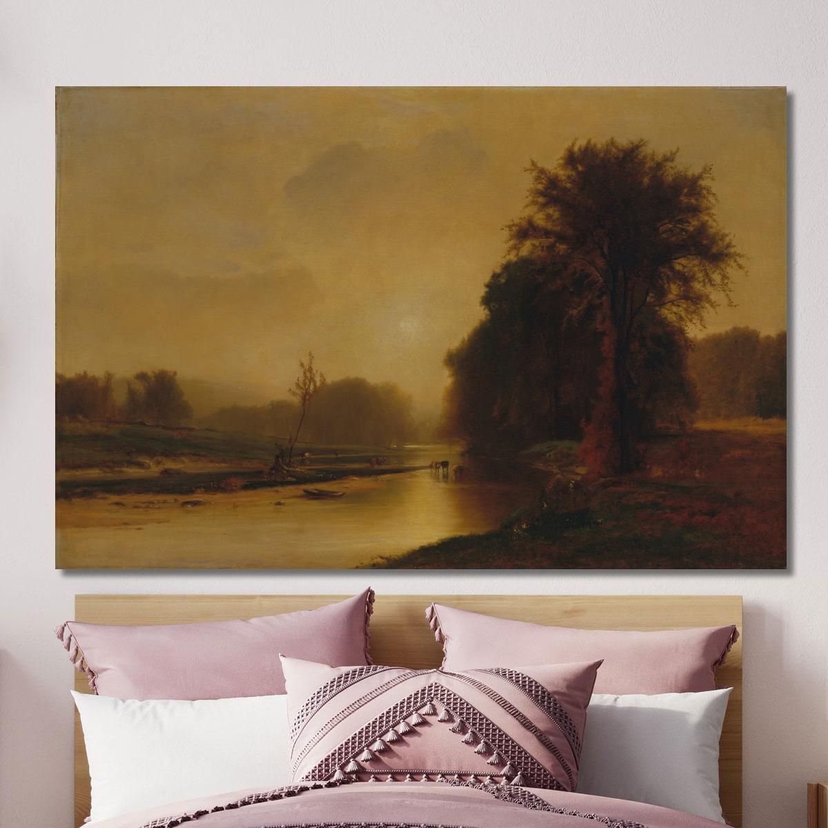 Autumn Meadows George Inness gin10 canvas print 