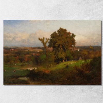 Autumn Near Marshfield George Inness gin11 canvas print 