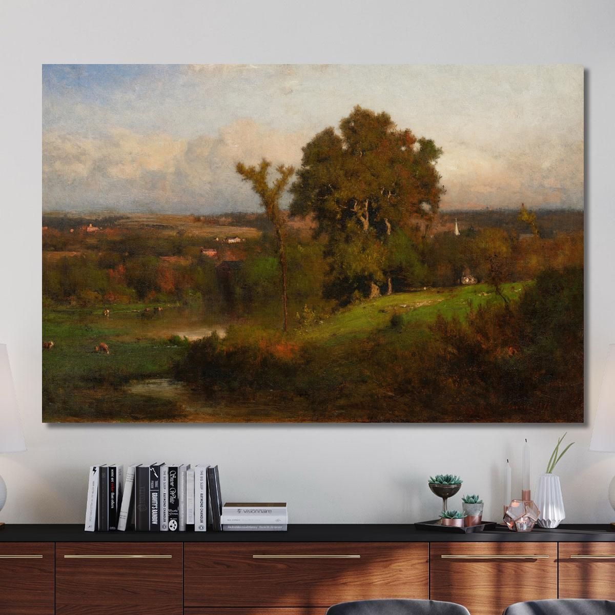 Autumn Near Marshfield George Inness gin11 canvas print 