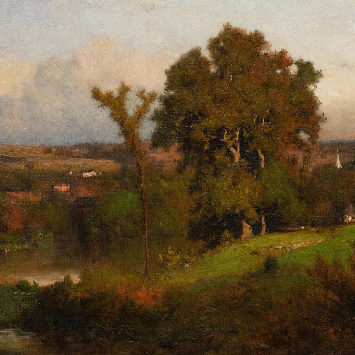 Autumn Near Marshfield George Inness gin11 canvas print
