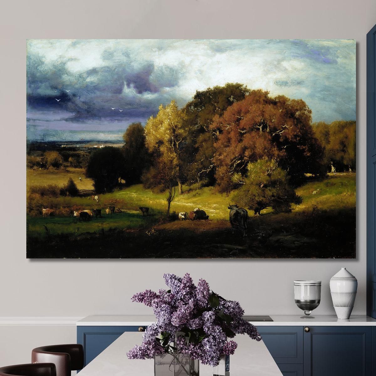 Autumn Oaks George Inness gin12 canvas print 