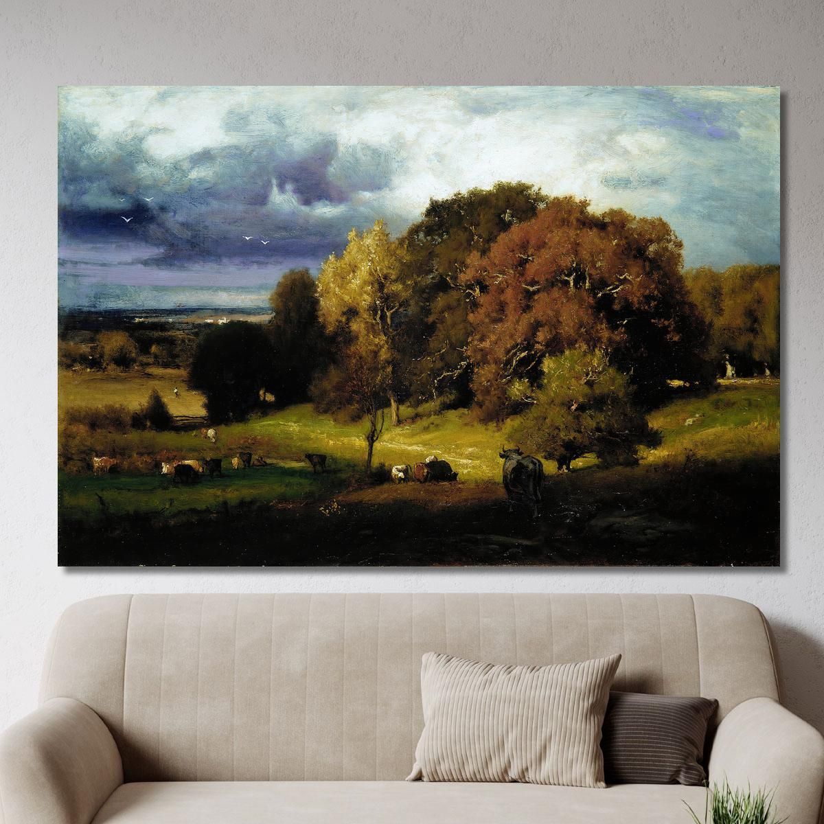 Autumn Oaks George Inness gin12 canvas print 