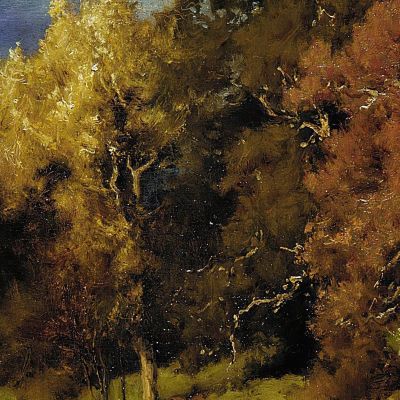 Autumn Oaks George Inness gin12 canvas print