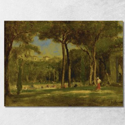 Barberini Villa George Inness gin14 canvas print 