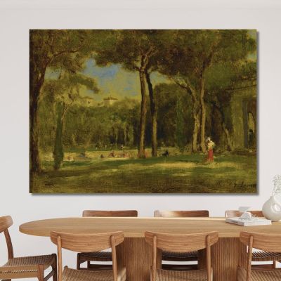 Barberini Villa George Inness gin14 canvas print 