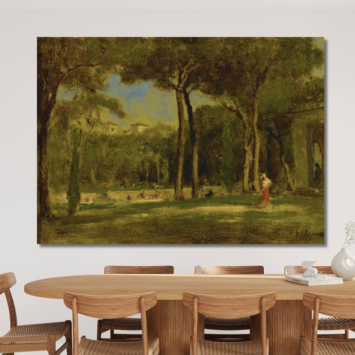 Barberini Villa George Inness gin14 canvas print 