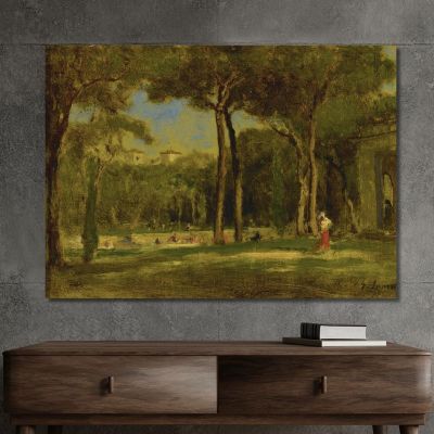 Barberini Villa George Inness gin14 canvas print 