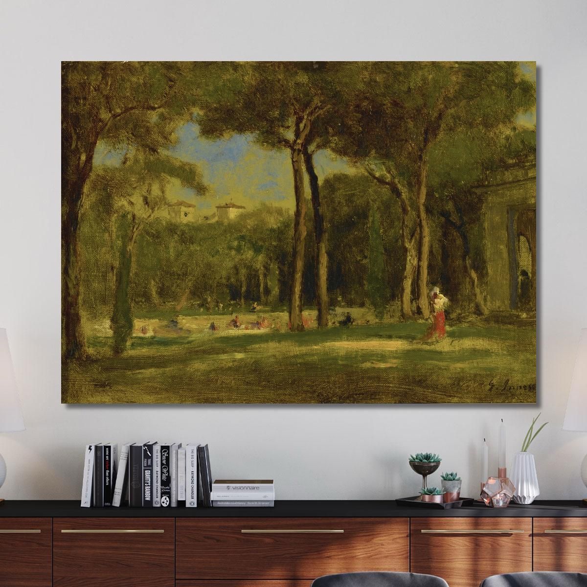 Barberini Villa George Inness gin14 canvas print 