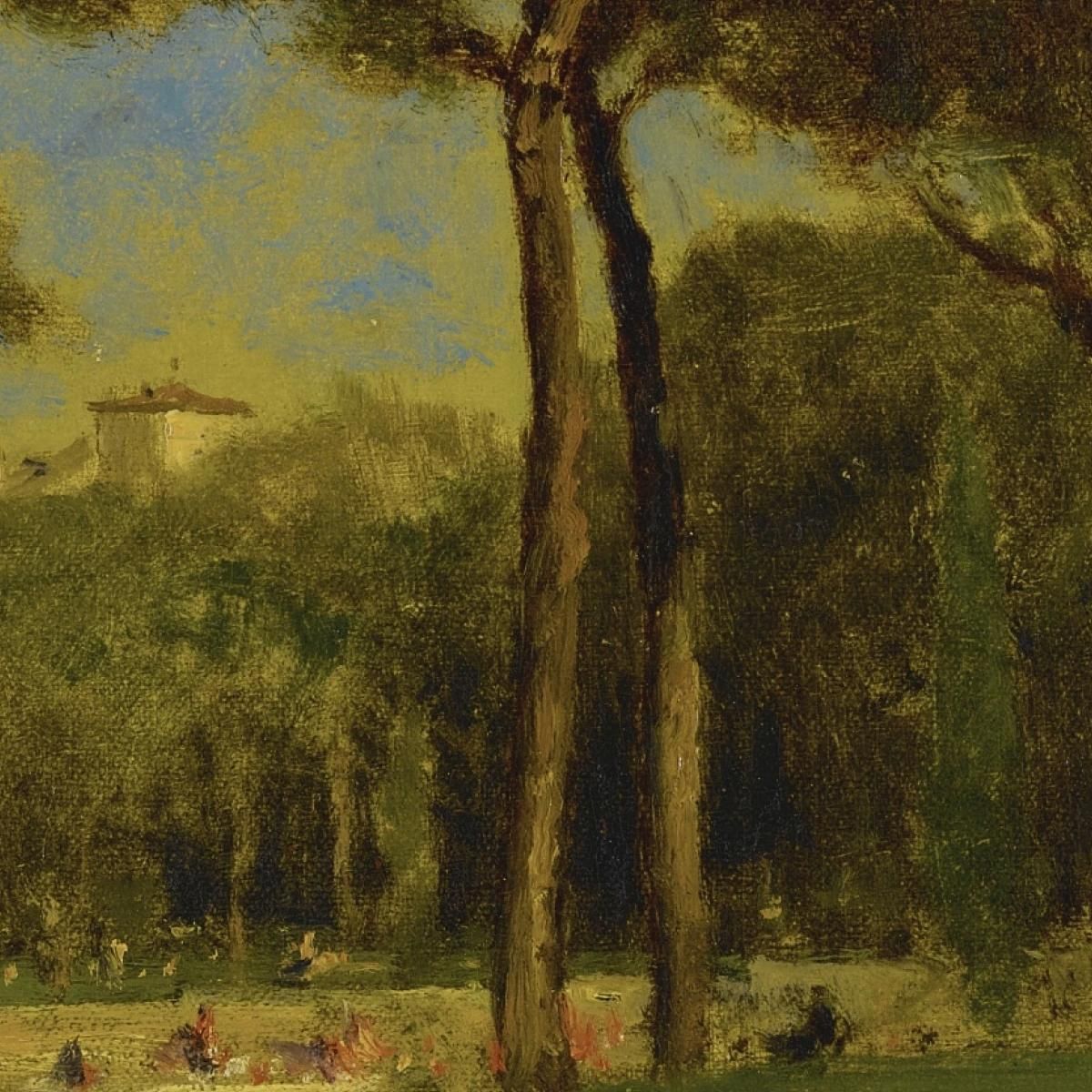 Barberini Villa George Inness gin14 canvas print
