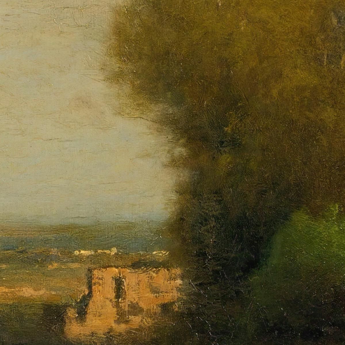By The Old Aqueduct Campagna Italy George Inness gin15 canvas print