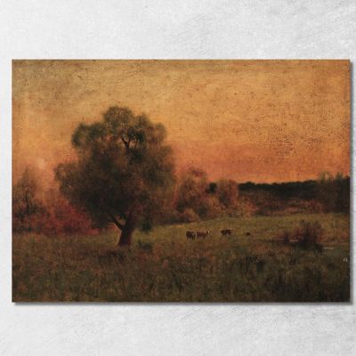 Cows In A Field George Inness gin18 canvas print 
