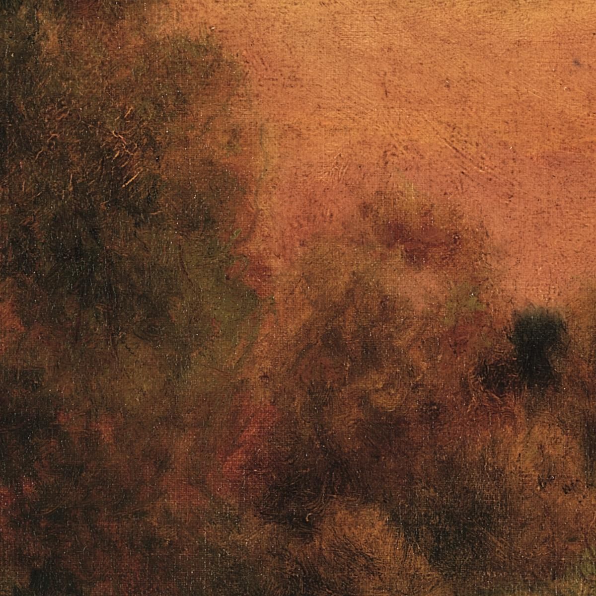 Cows In A Field George Inness gin18 canvas print
